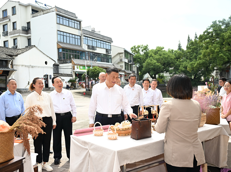 2023年9月20日，習近平在金華市義烏市后宅街道李祖村考察。